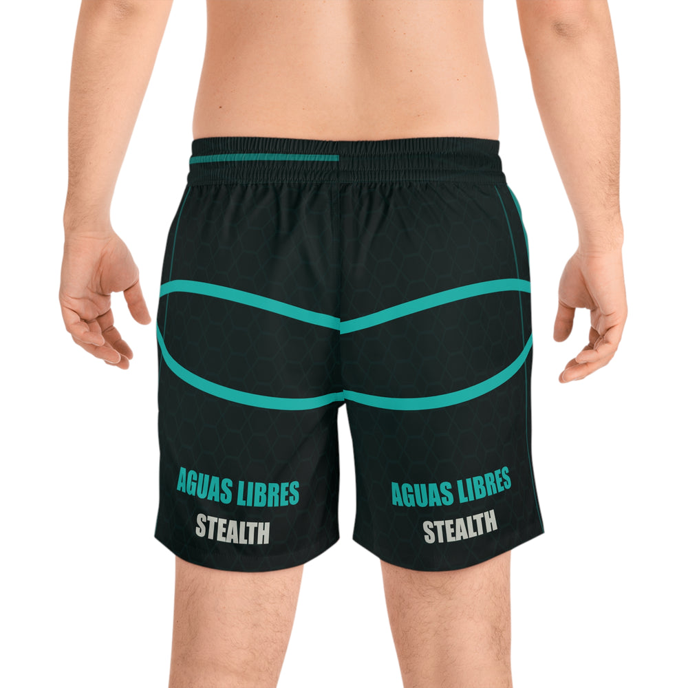 Aguas Libres Stealth Mid-Length Water Shorts detail - Cuban apparel by Patria Vive