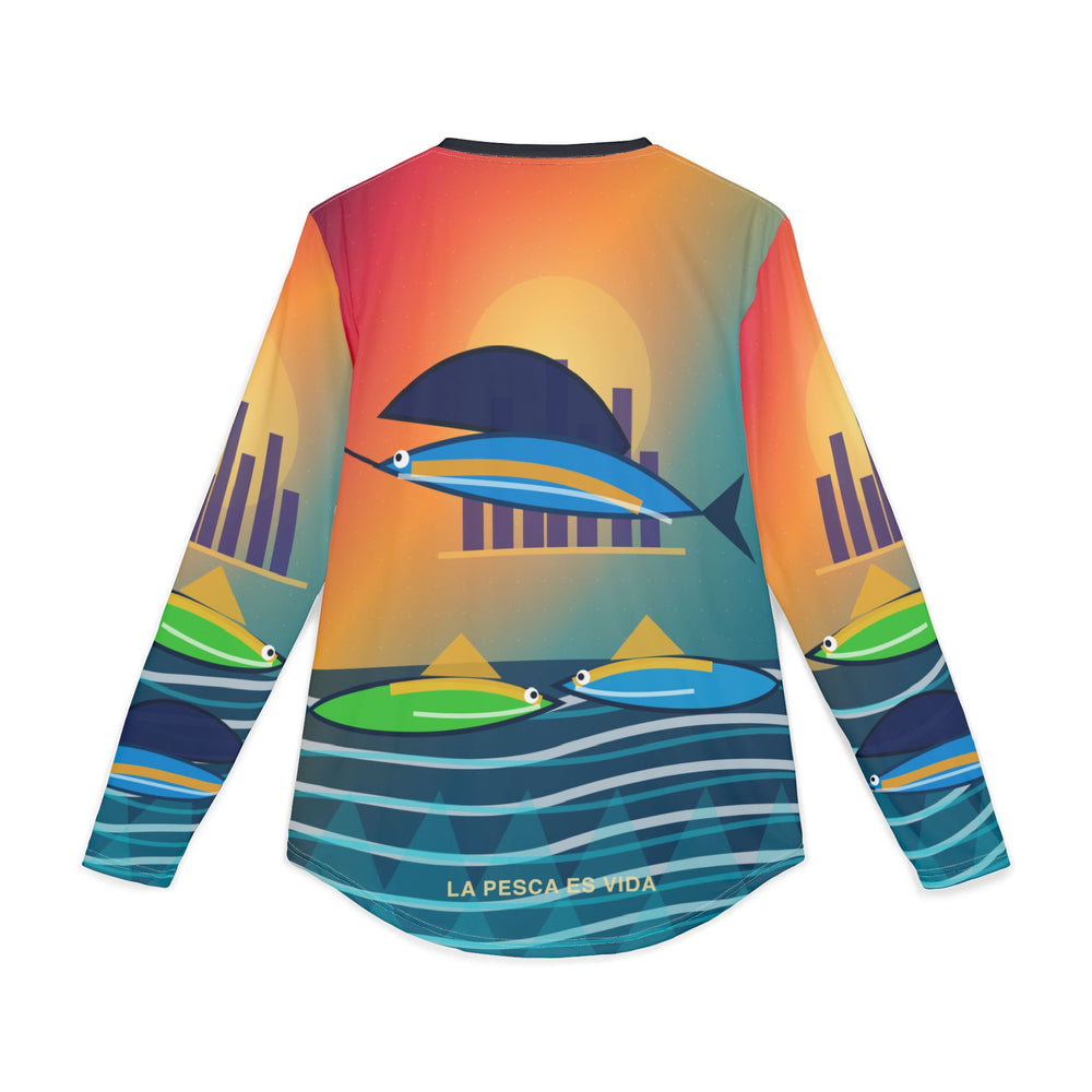 Miami Cuban Fishing Club UV Protection Long Sleeve Shirt detail - Cuban apparel by Patria Vive