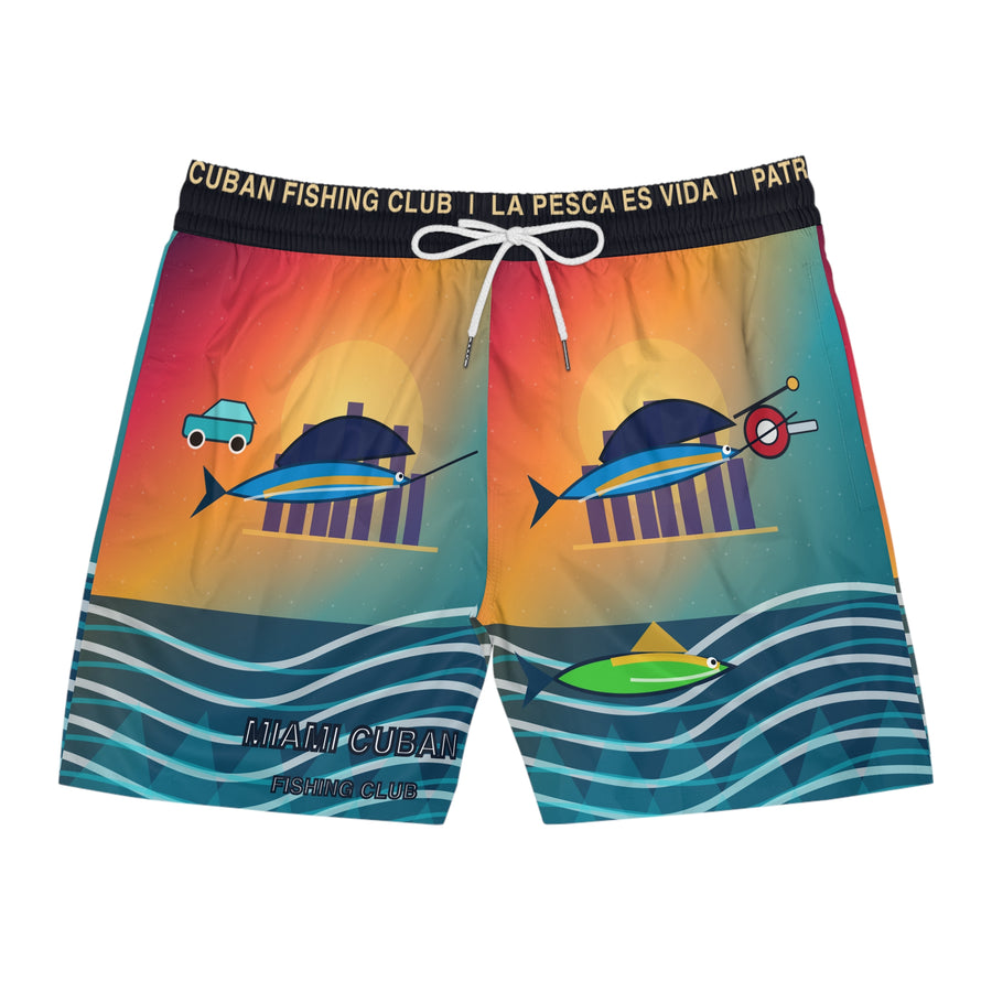 Miami Cuban Fishing Club Mid-Length Water Shorts
