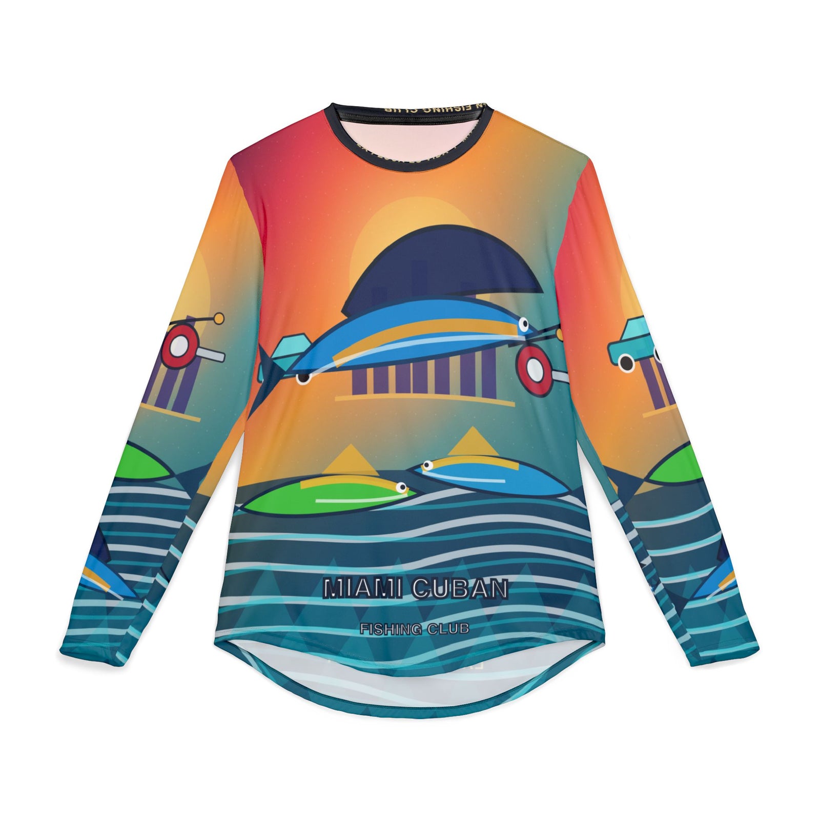 Miami Cuban Fishing Club UV Protection Long Sleeve Shirt - premium Cuba merch by Patria Vive