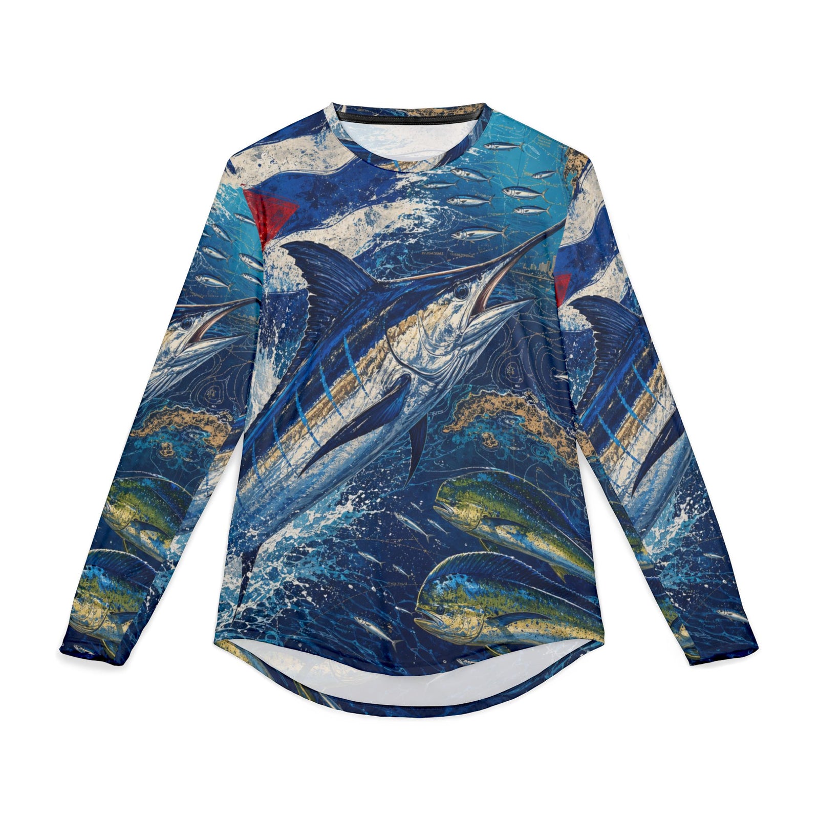 Havana Bluewater Run UV Protection Long Sleeve Shirt - Cuba merch and Cuban streetwear by Patria Vive