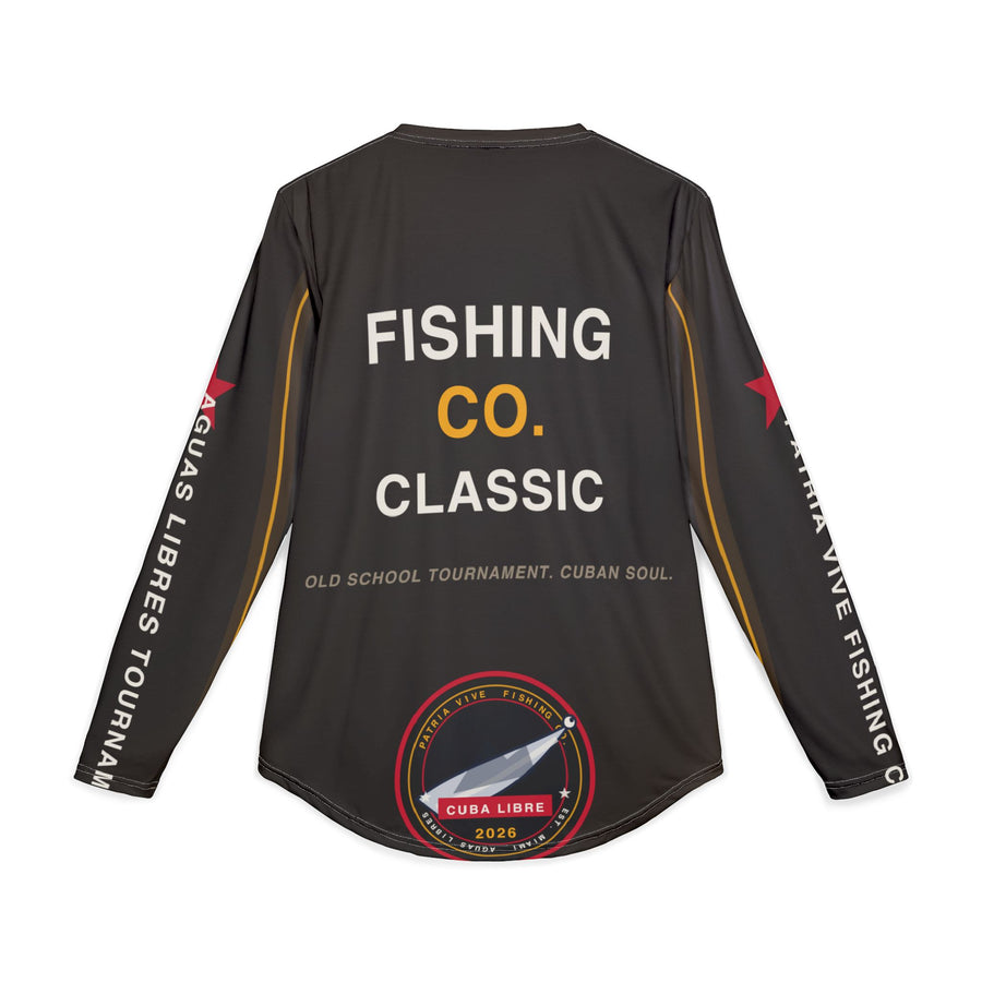 Fishing Co. Classic UV Protection Long Sleeve Shirt detail - Cuban shirt and Cuba merch by Patria Vive