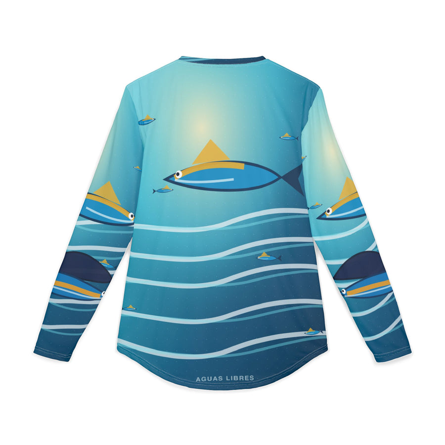 Sailfish Offshore UV Protection Long Sleeve Shirt detail - Cuban shirt and Cuba merch by Patria Vive