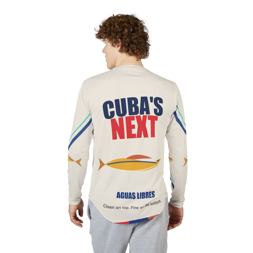 Cuba's Next Cream UV Protection Long Sleeve Shirt detail - Cuban apparel by Patria Vive
