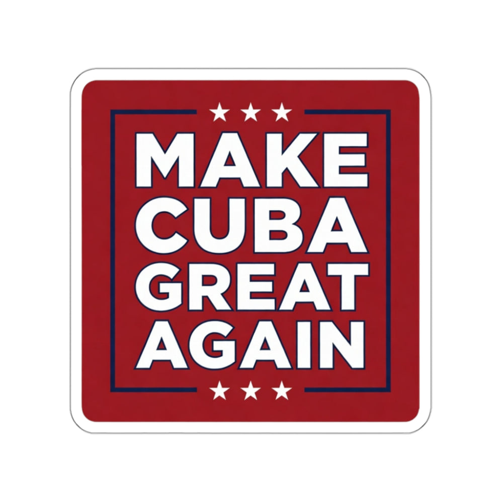 Make Cuba Great Again Stickers detail - Cuban apparel by Patria Vive
