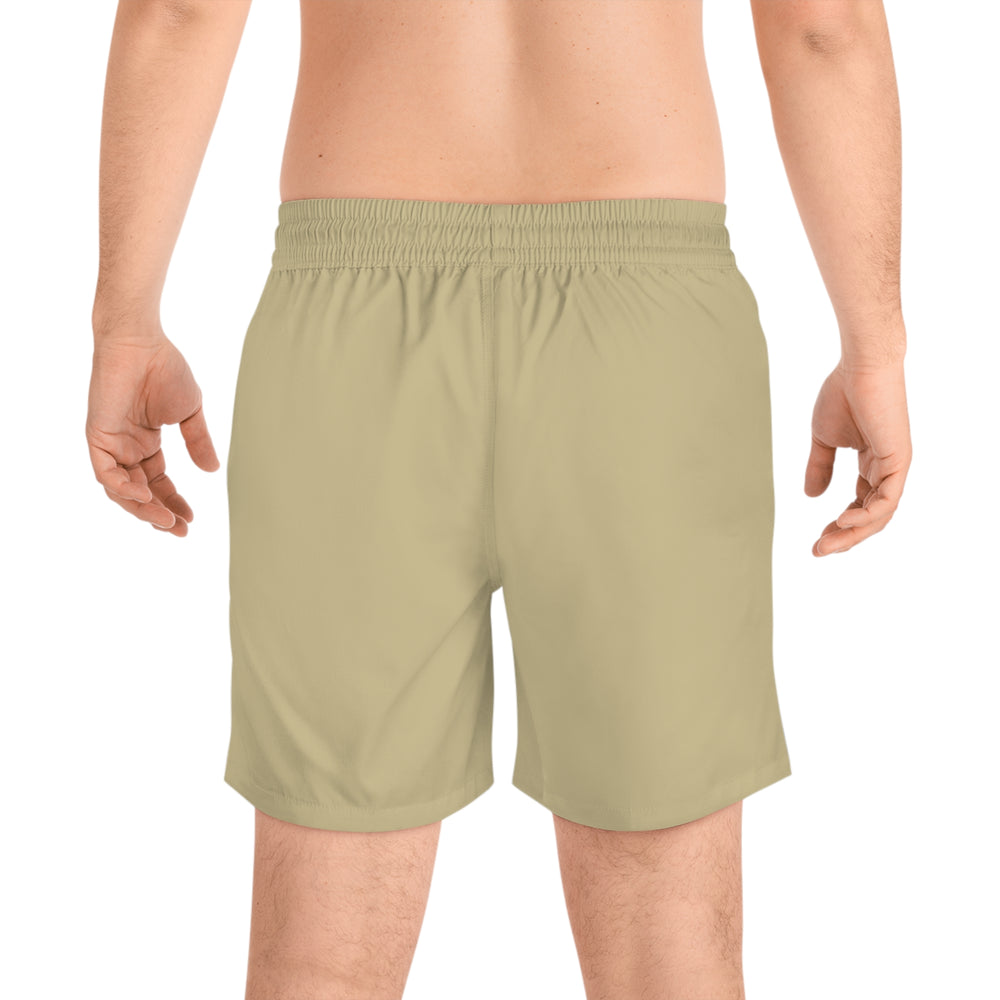 Men's Mid-Length Swim Shorts (AOP) detail - Cuban apparel by Patria Vive