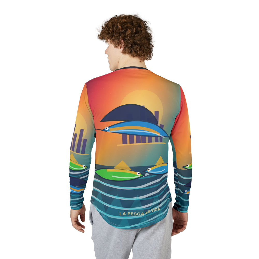Miami Cuban Fishing Club UV Protection Long Sleeve Shirt detail - Cuban apparel by Patria Vive