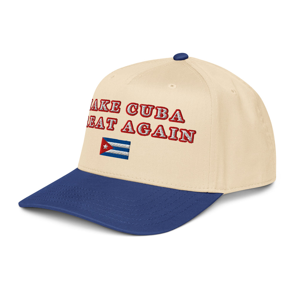 Custom Cap detail - Cuban apparel by Patria Vive