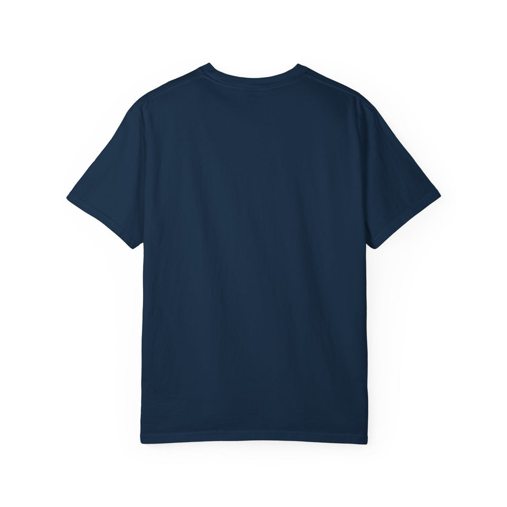 Tesla Hidden Gem Garment-Dyed Heritage Tee detail - Cuban apparel by Patria Vive