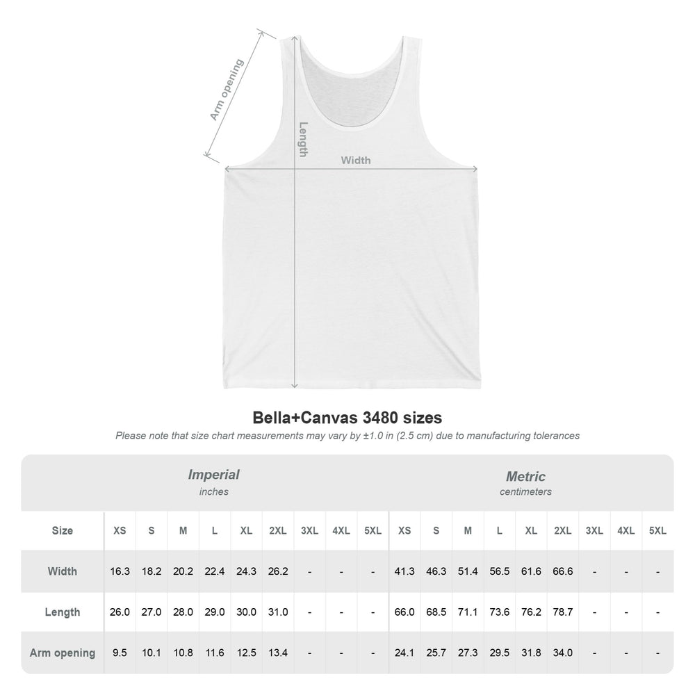 Unisex Jersey Tank detail - Cuban apparel by Patria Vive