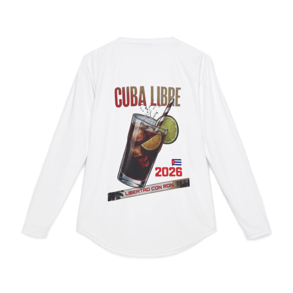 Men's UV Protection Long Sleeve Shirt (AOP) detail - Cuban apparel by Patria Vive
