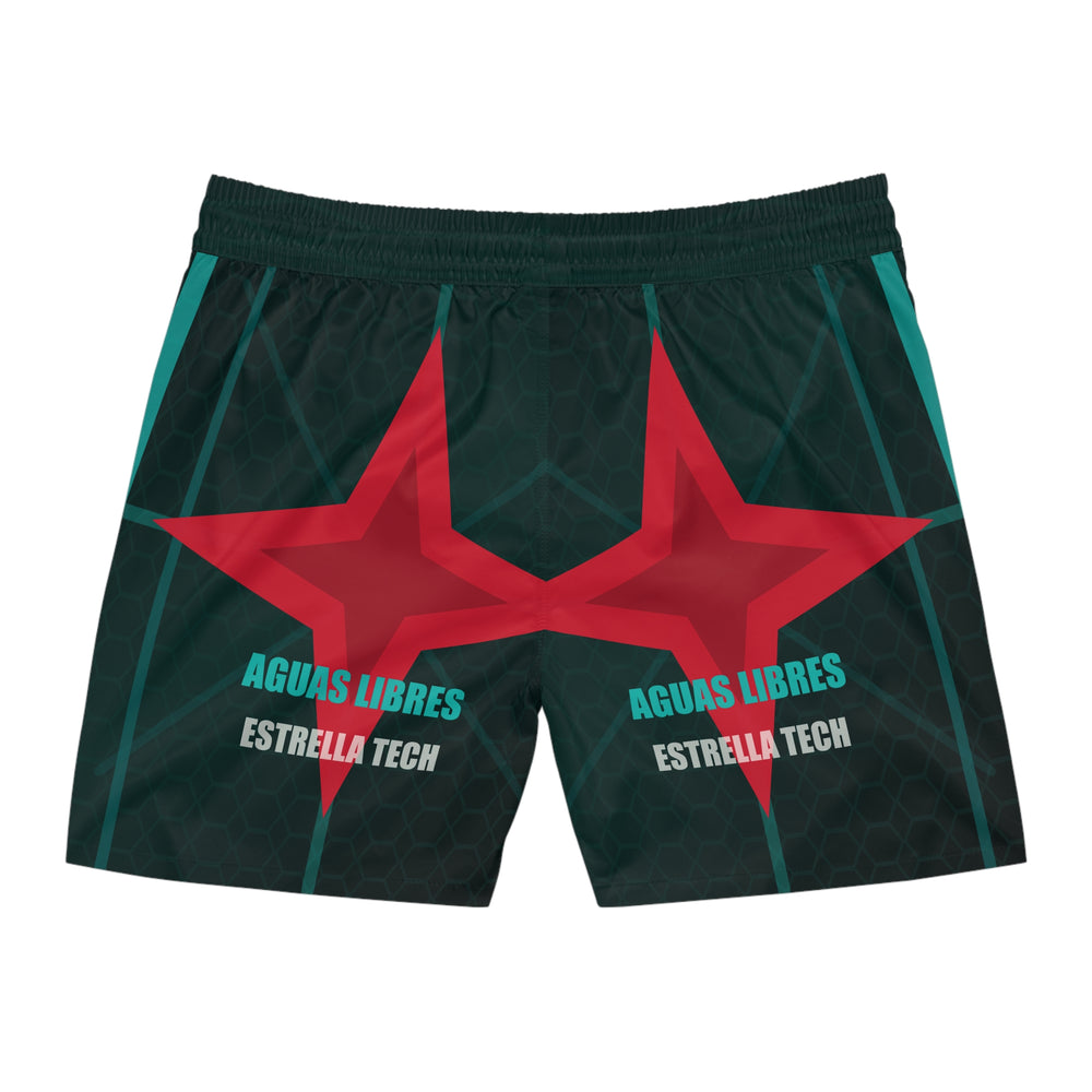 Estrella Tech Mid-Length Water Shorts detail - Cuban apparel by Patria Vive