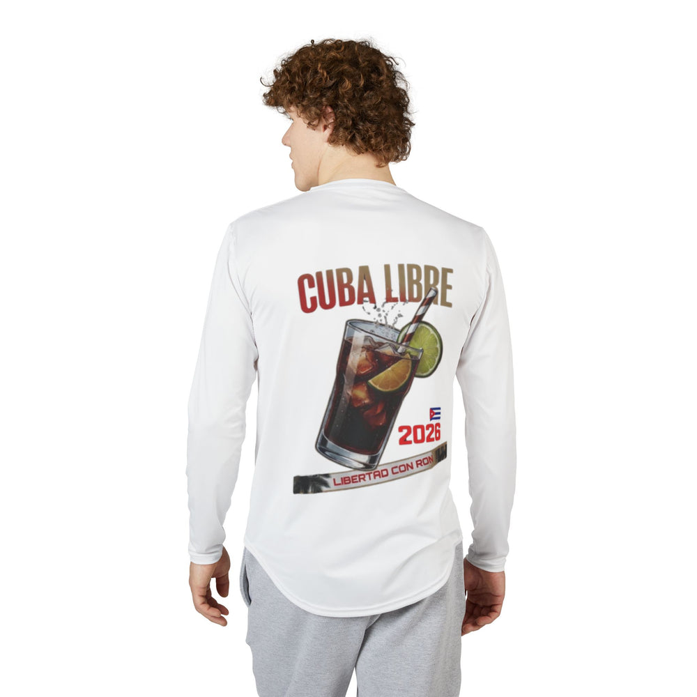 Men's UV Protection Long Sleeve Shirt (AOP) detail - Cuban apparel by Patria Vive