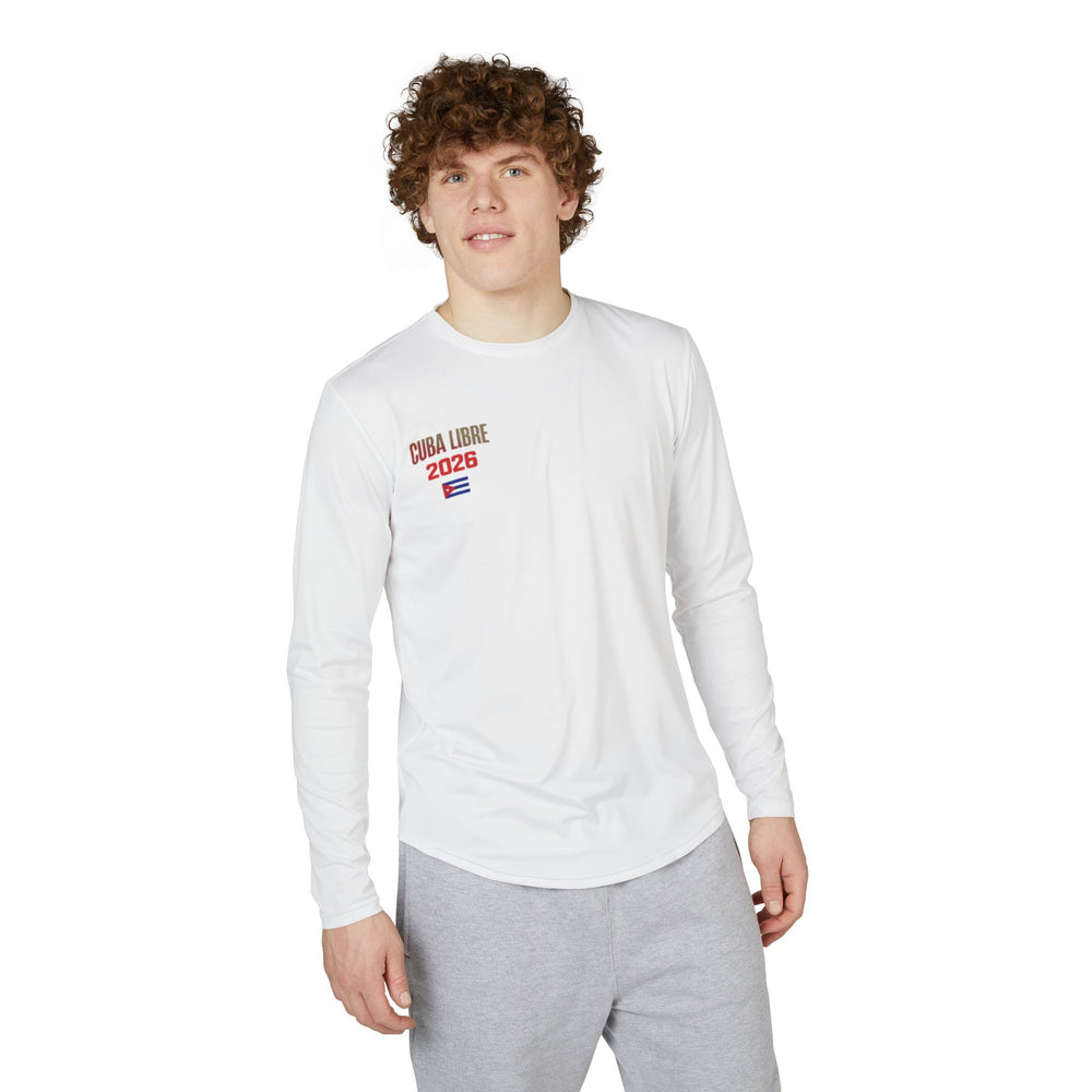 Men's UV Protection Long Sleeve Shirt (AOP) detail - Cuban apparel by Patria Vive