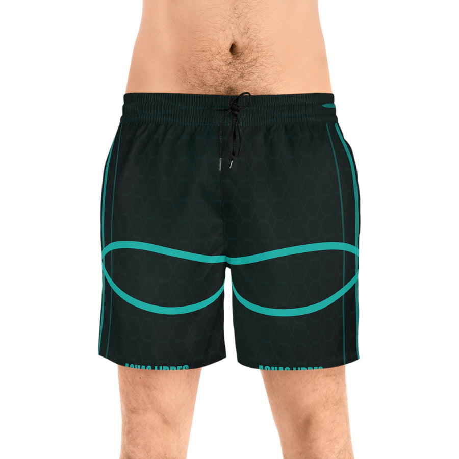 Aguas Libres Stealth Mid-Length Water Shorts detail - Cuban shirt and Cuba merch by Patria Vive