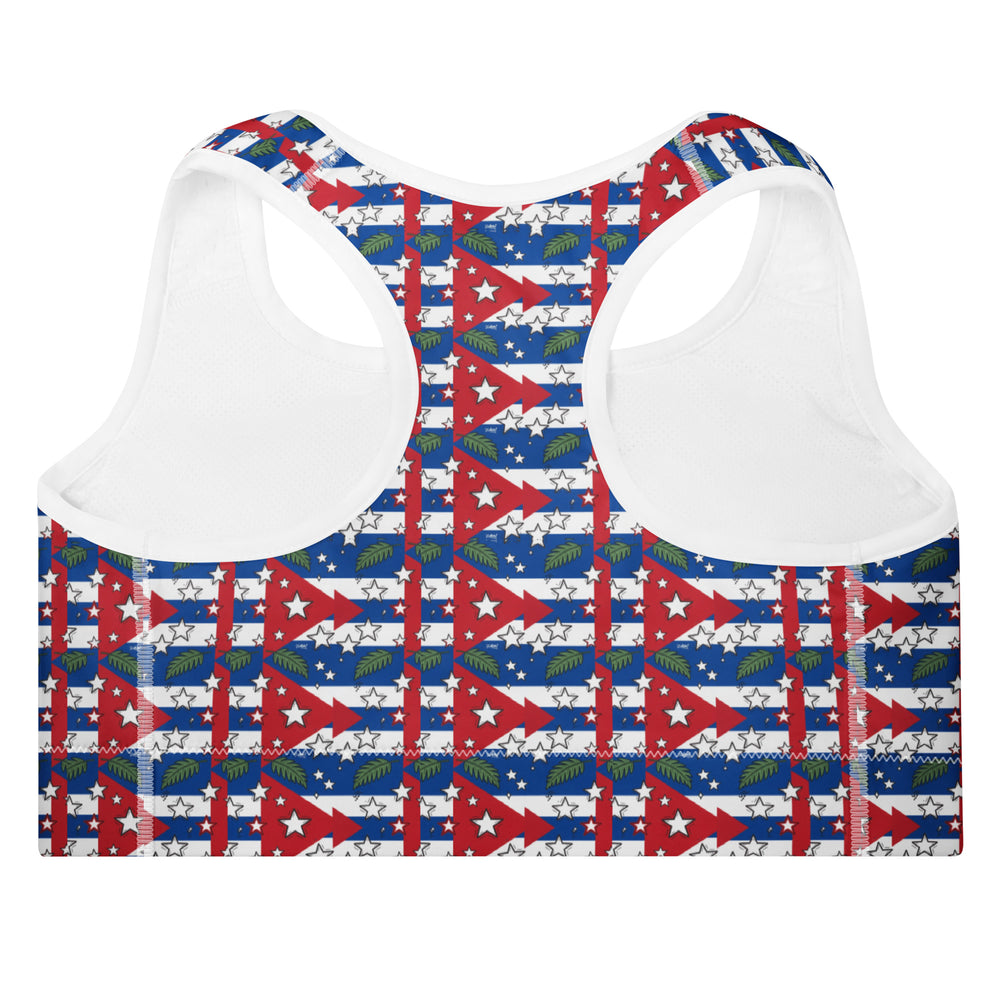 Padded Sports Bra detail - Cuban apparel by Patria Vive