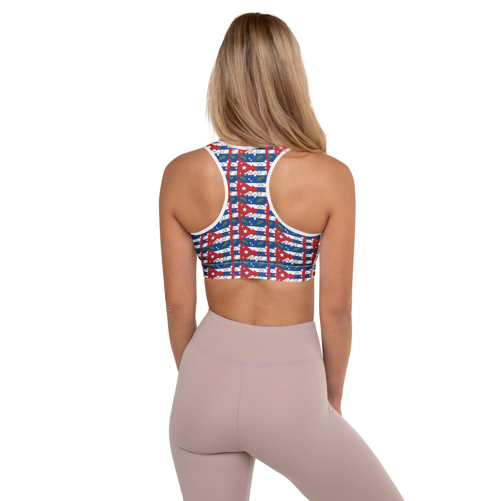 Padded Sports Bra detail - Cuban apparel by Patria Vive