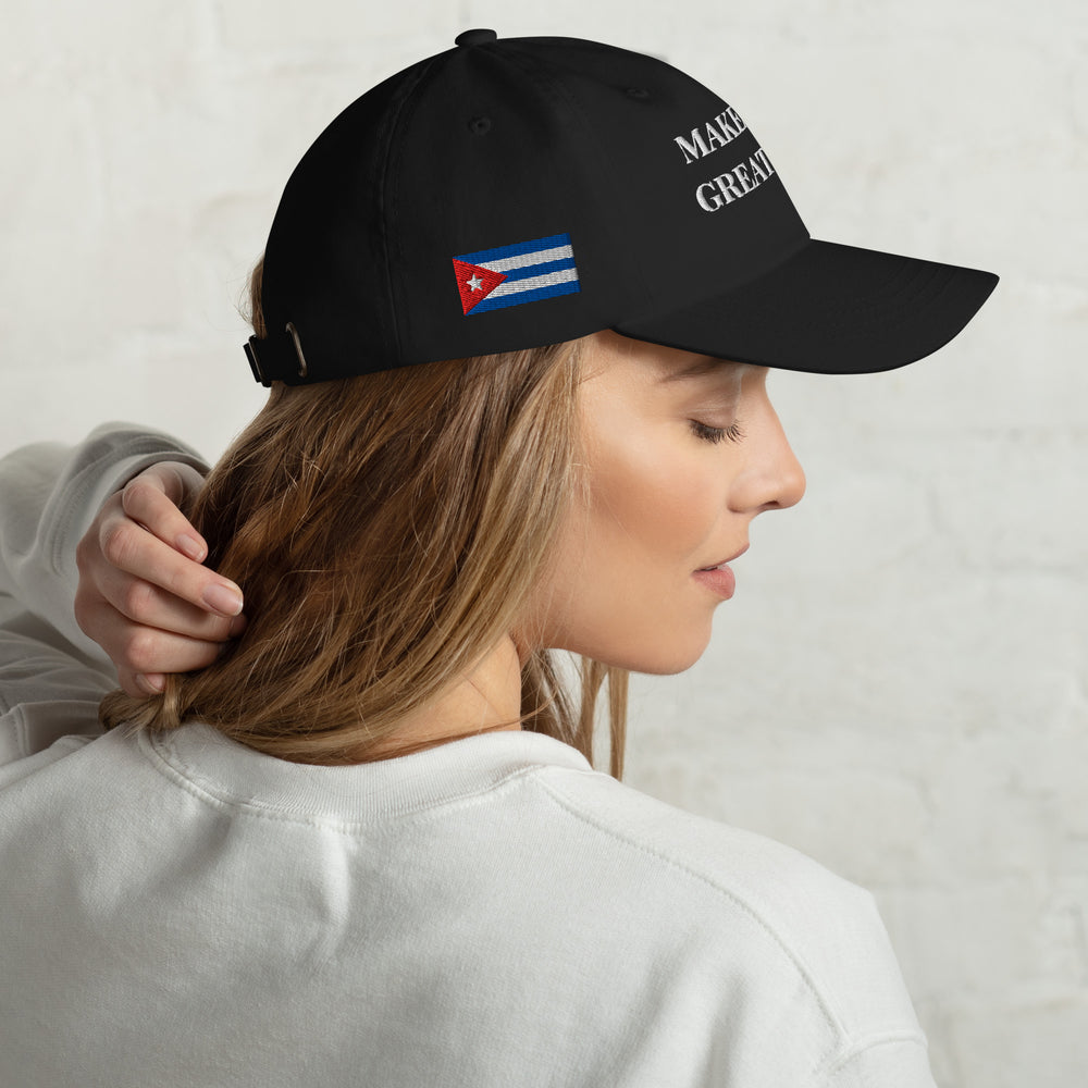 Custom Cap detail - Cuban apparel by Patria Vive