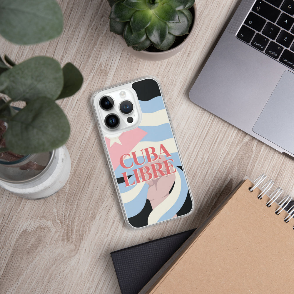 MagSafe® clear case for iPhone® detail - Cuban apparel by Patria Vive