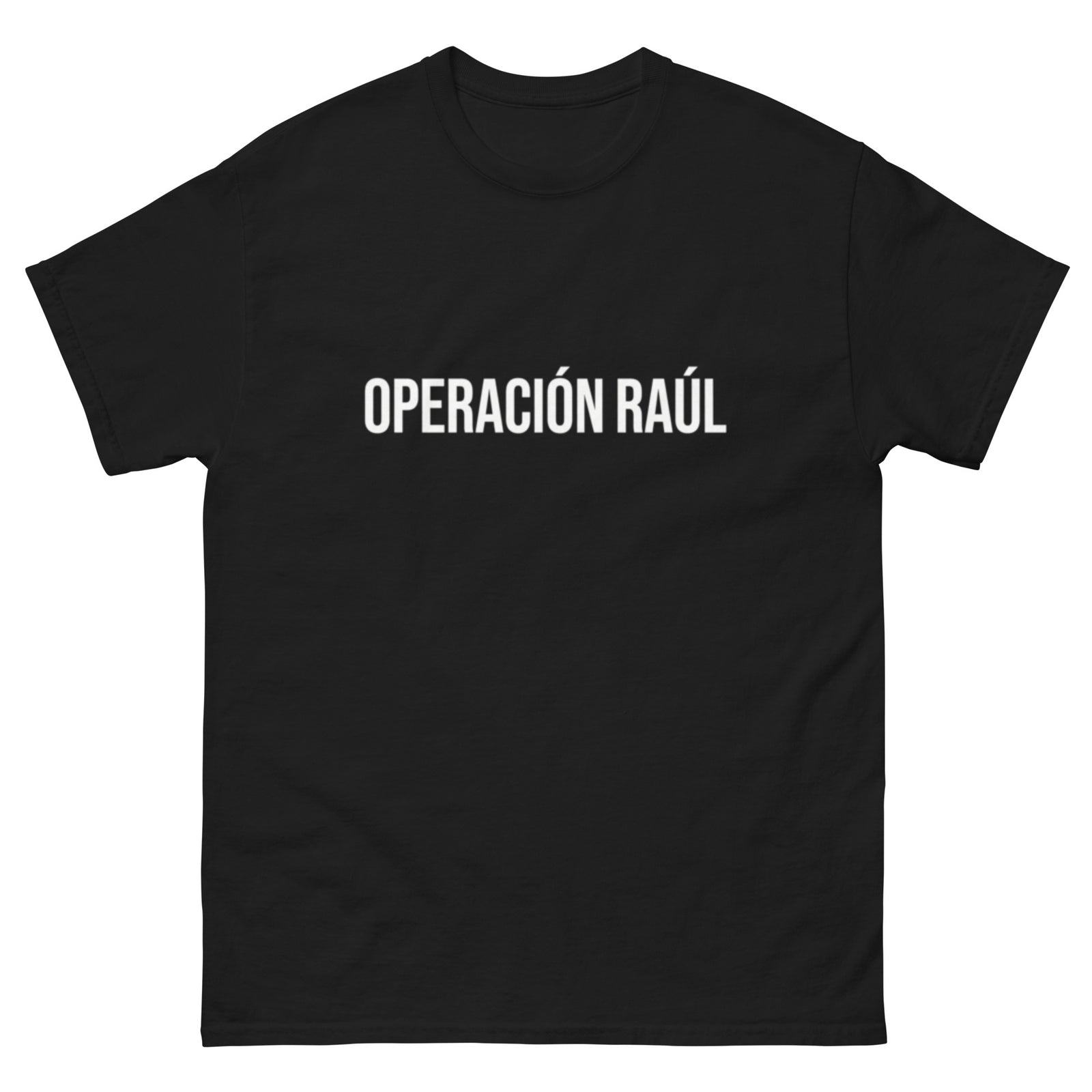 Operación Raúl Tee – Black - premium Cuba merch by Patria Vive
