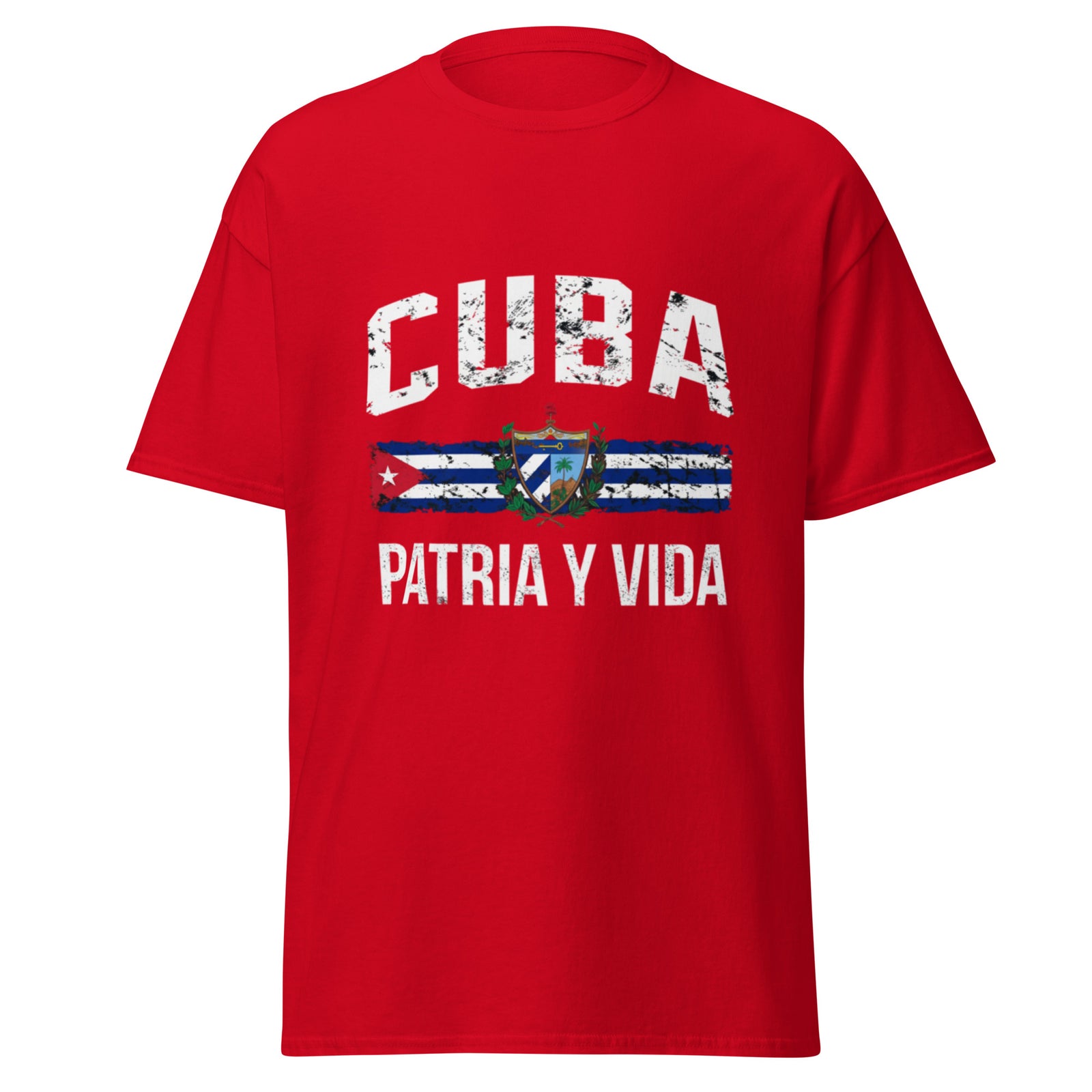 Cuba Patria y Vida Red Shirt - Cuba merch and Cuban streetwear by Patria Vive