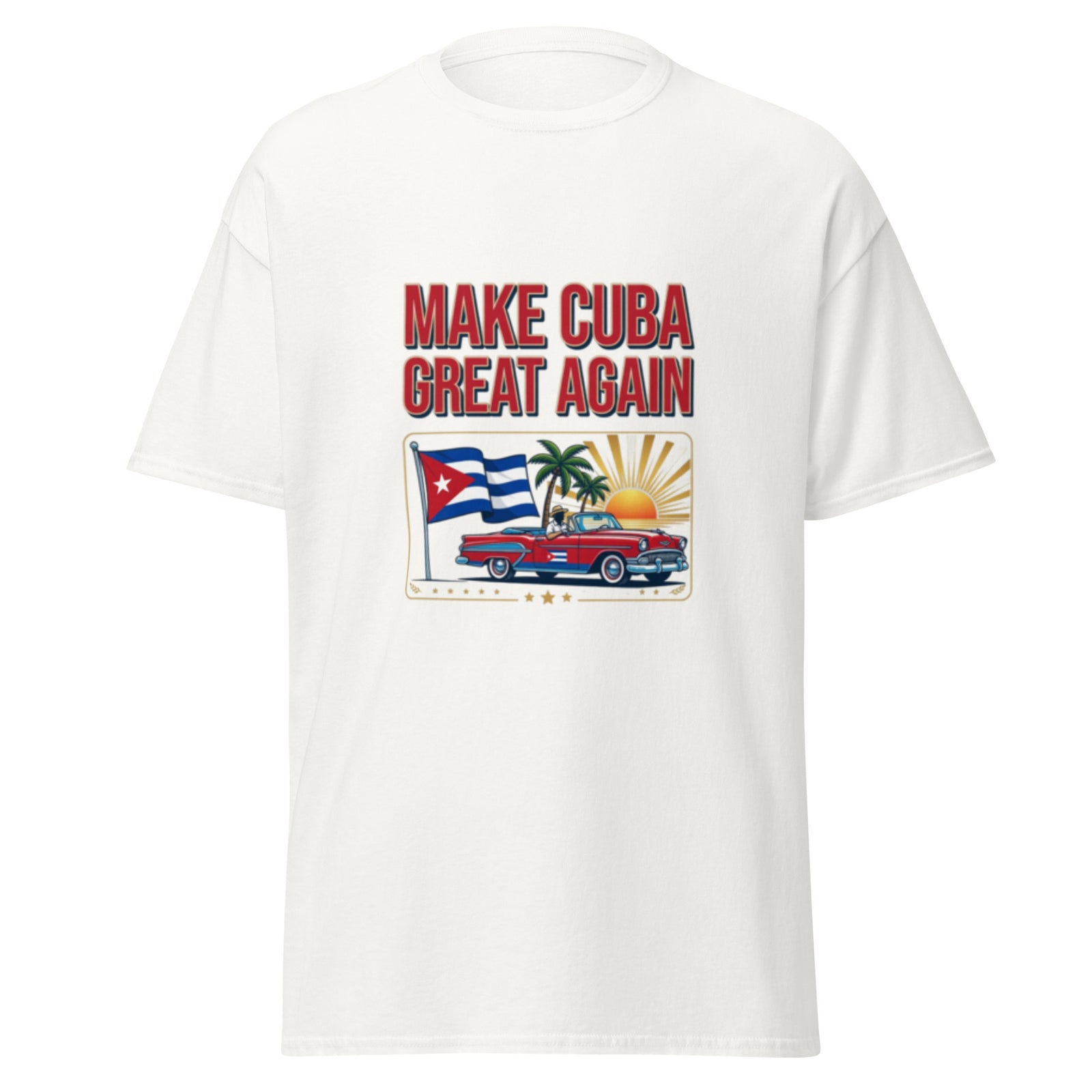 Make Cuba Great Again White Classic Shirt 2 - premium Cuba merch by Patria Vive