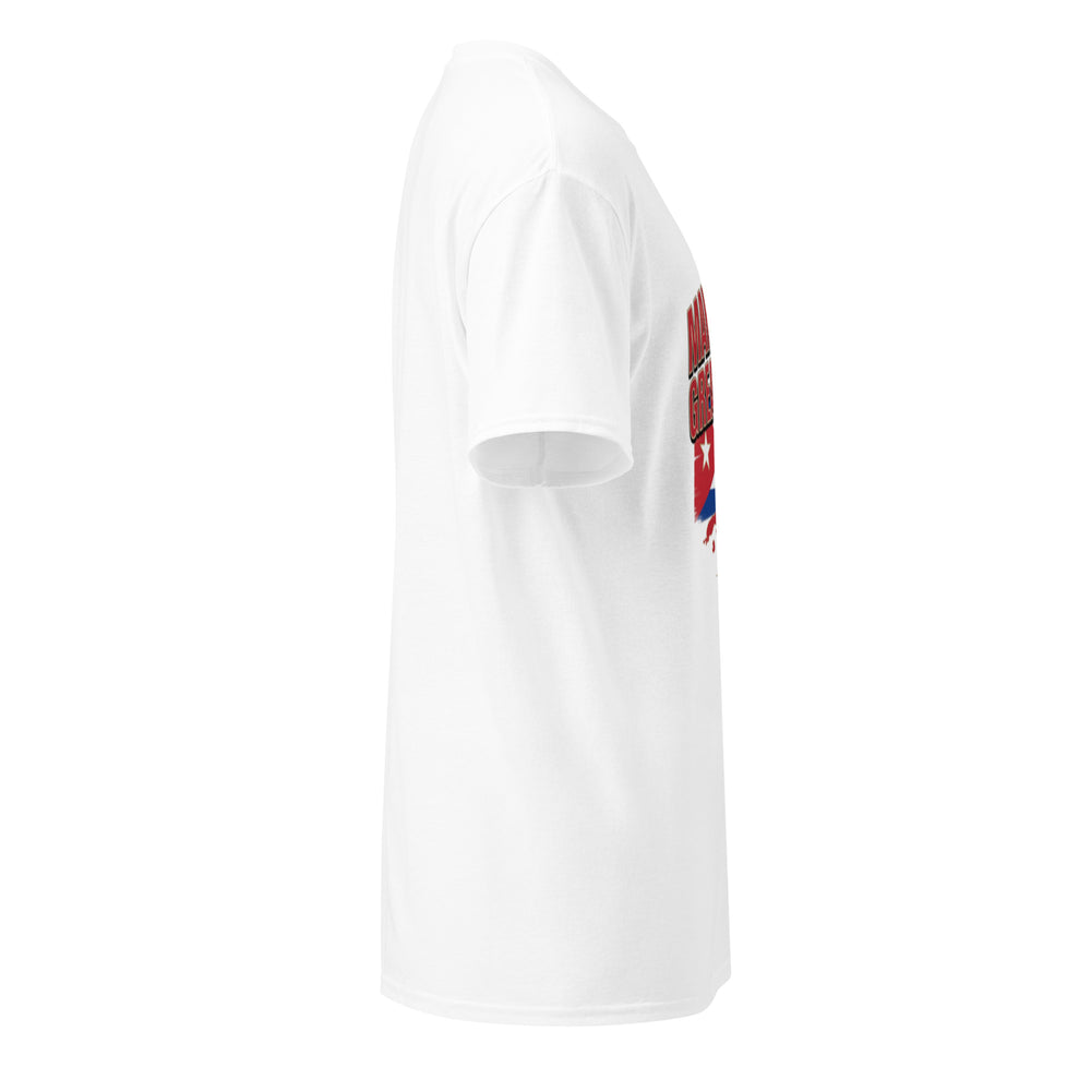Make Cuba Great Again White Classic Shirt detail - Cuban apparel by Patria Vive